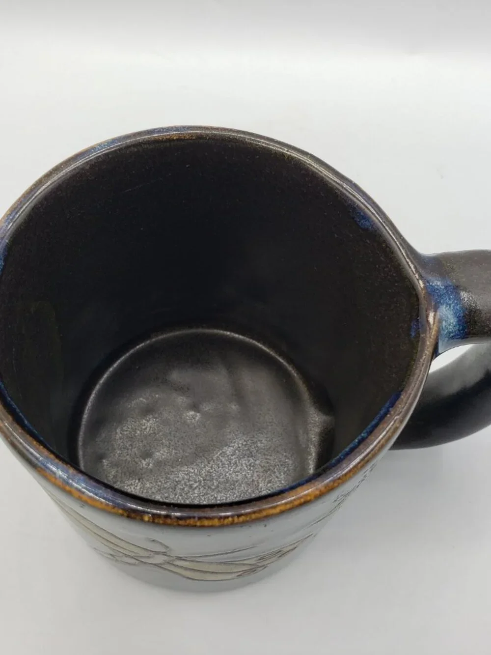 Mara Stoneware Mexico Heavy 16oz Mug Dragonfly Large Handle Coffee Tea Cup